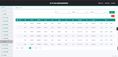 Spring Boot基于B/S架構的小型酒店客房管理系統設計與實現